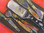 531 Palette Knives on an Ampersand Hardbord - Posted on Tuesday, January 13, 2015 by Diane Campion