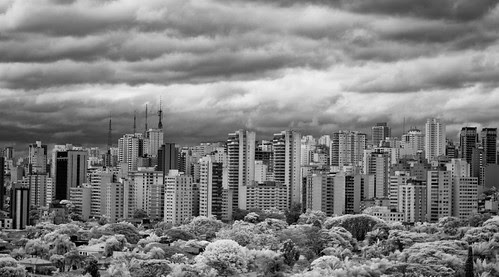 Sao Paulo skyline IR