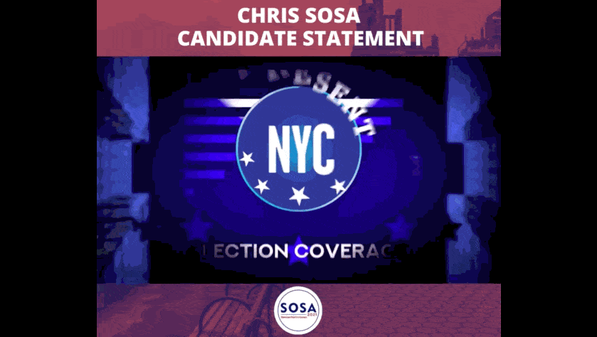Chris Sosa shares his vision with the BigStage Teleprompter.