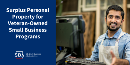 Surplus Personal Property for Veteran-Owned Small Business Programs
