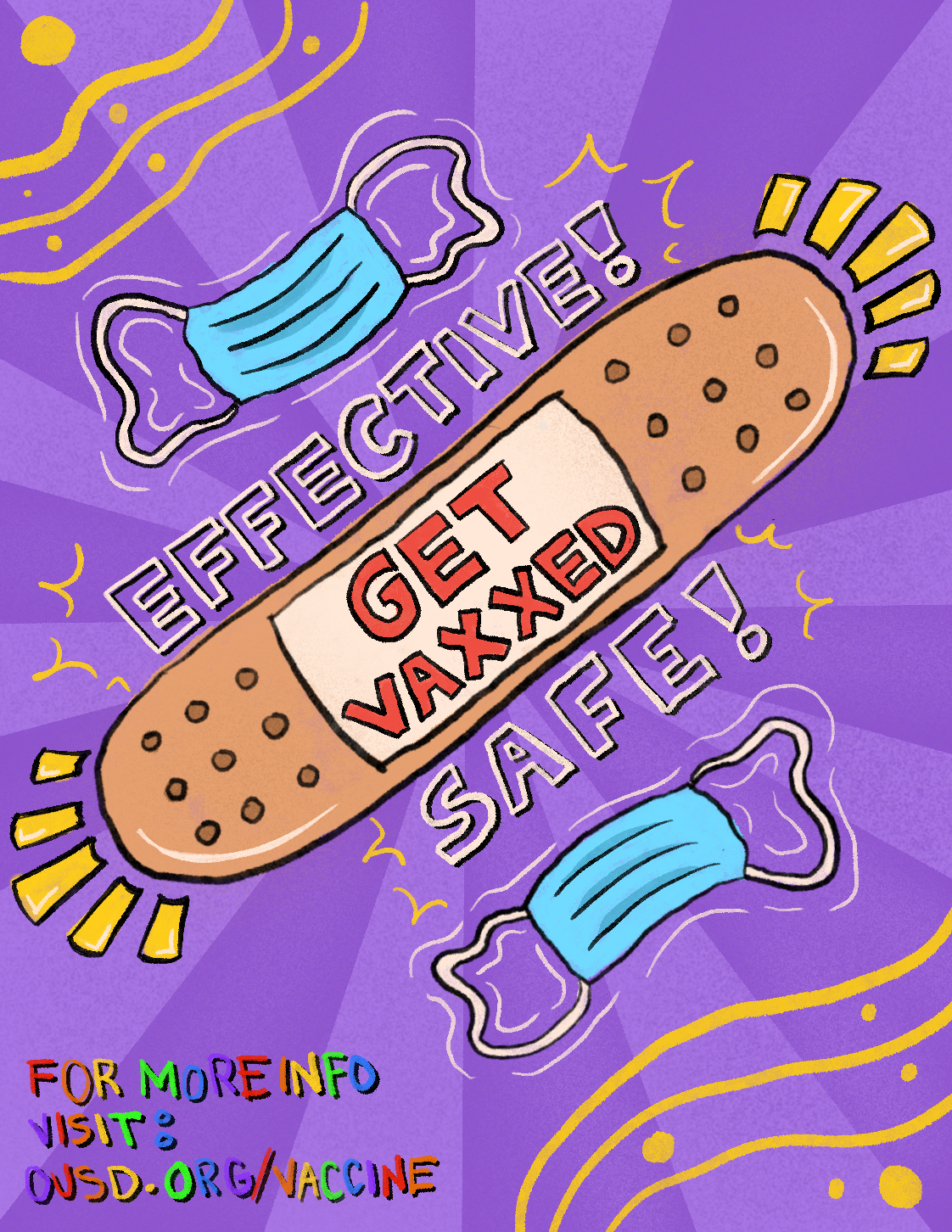 Oakland Schools News: OUSD Is Proud to Announce Winners of "Get Vaccinated" Poster Contest 105 inline images 1641176490957 Untitled Artwork