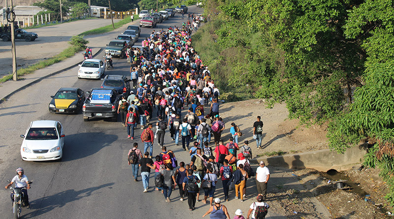 Los centroamericanos huyen