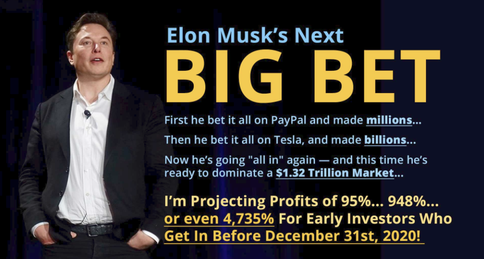 Elon Musk's BIG BET