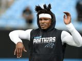In this Sept. 12, 2019, file photo, Carolina Panthers quarterback Cam Newton warms up prior to the team&#39;s NFL football game against the Tampa Bay Buccaneers in Charlotte, N.C. The New England Patriots have reached an agreement with free-agent quarterback Newton, bringing in the 2015 NFL Most Valuable Player to help the team move on from three-time MVP Tom Brady, a person with knowledge of the deal told The Associated Press. (AP Photo/Mike McCarn) ** FILE **