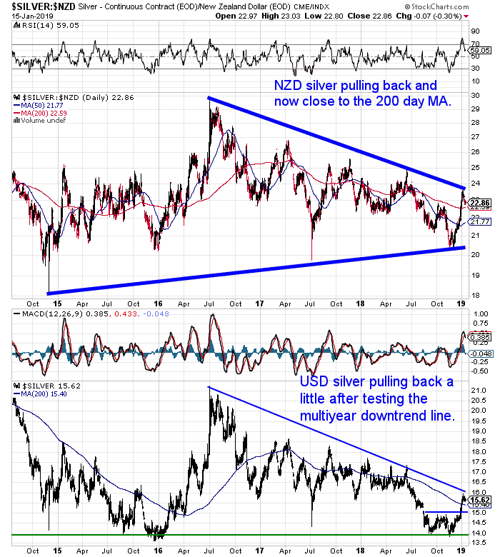 NZ Dollar Silver Chart NZ Dollar Silver Chart