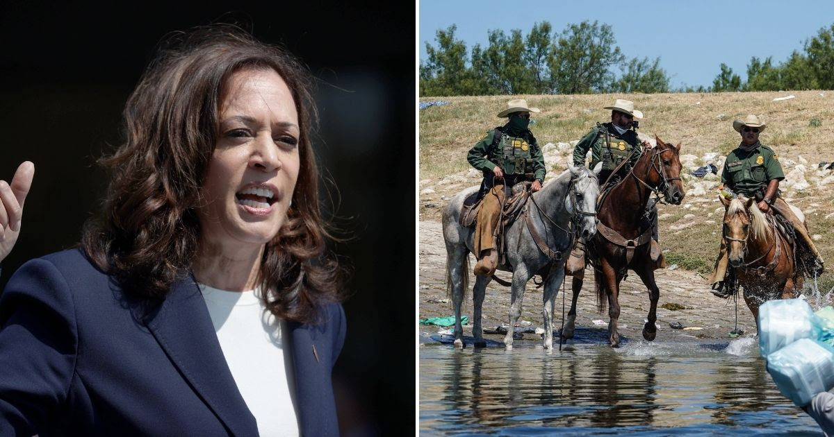 Border Patrol Agents Blow Up at Kamala Harris After She Says She's 'Troubled' by Images of Agents