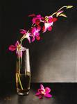 Still Life with Orchids - Posted on Thursday, December 4, 2014 by Jacqueline Gnott