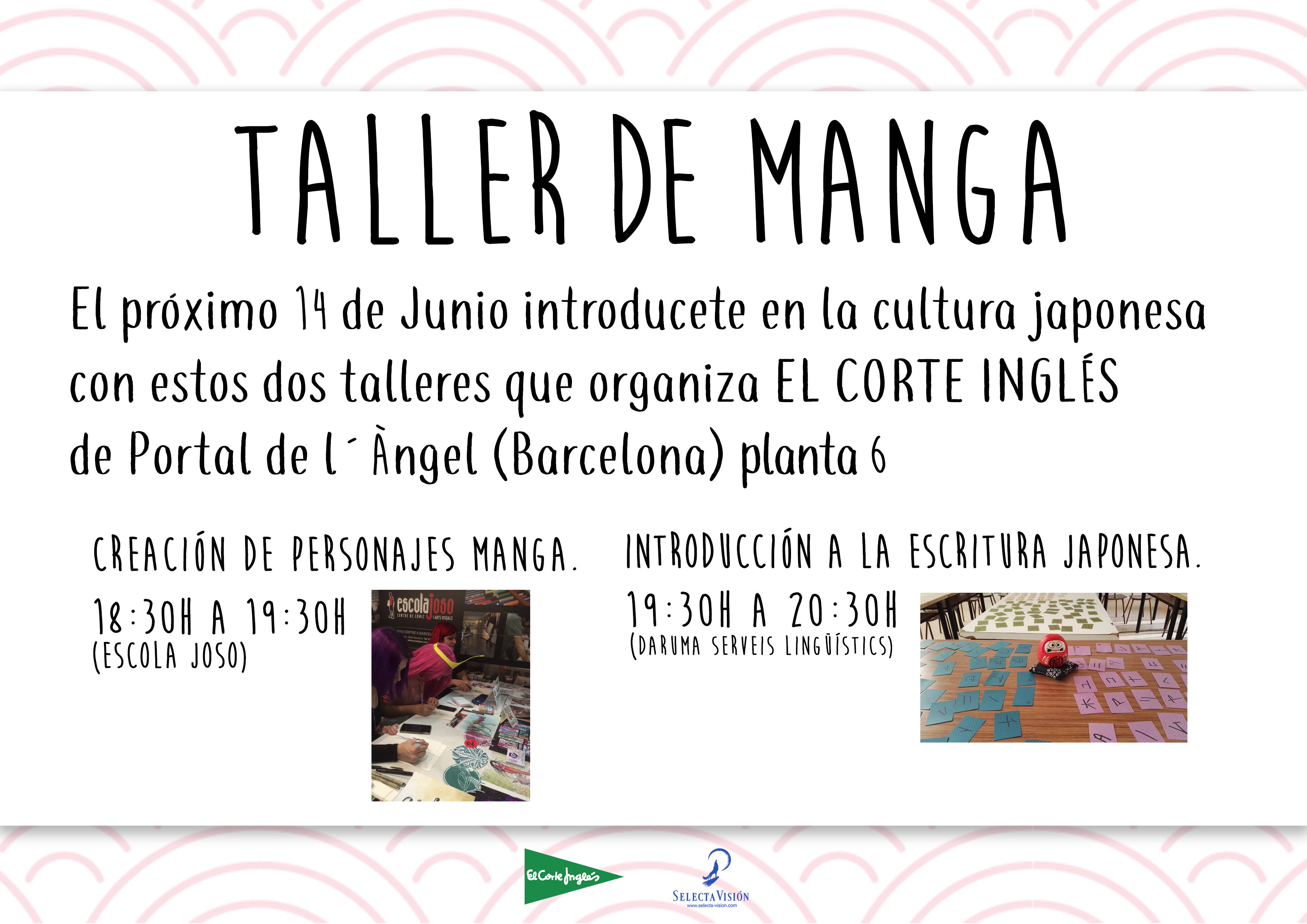 Taller de Manga en El Corte Inglés de Portal de l'Àngel. Taller de Manga en El Corte Inglés de Portal de l'Àngel.