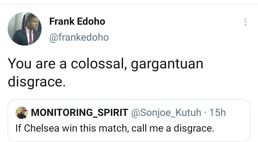 Chelsea fans drag Twitter user who said he should be called a