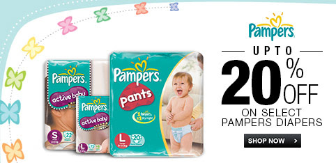 Pampers Diapers -  Upto 20% off
