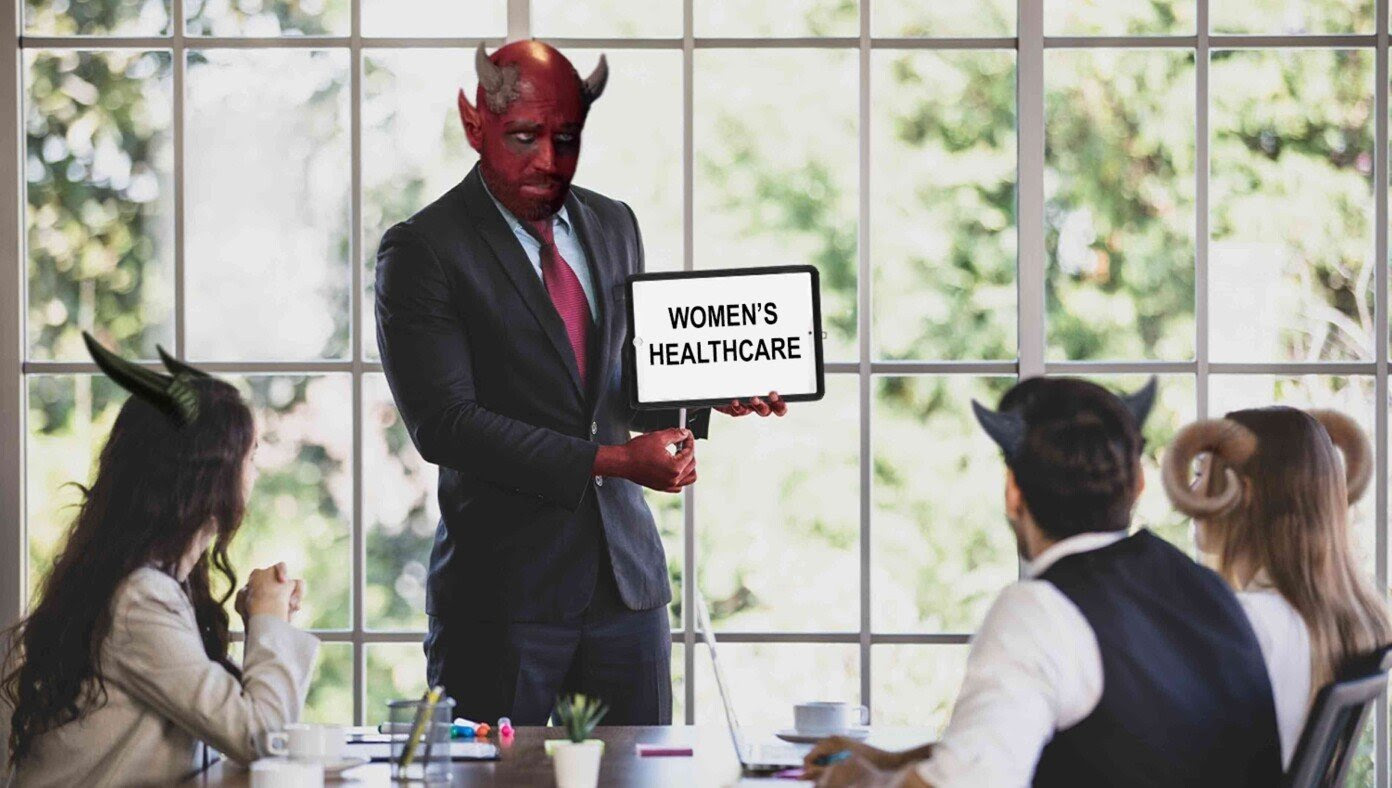 Board Room Demons Applaud As CEO Satan Suggests Rebranding Child Sacrifice As 'Women's Healthcare'