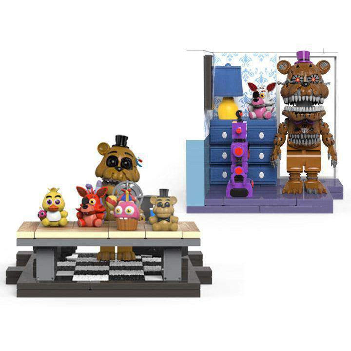 Image of Five Nights at Freddy's The Office Desk & Right Dresser With Door Small Construction Sets - JULY 2019
