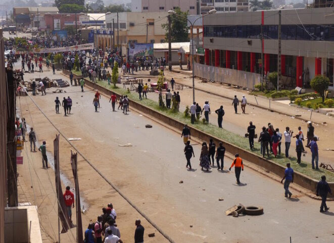 Manifestations à Bamenda en décembre 2016 © Reuters Manifestations à Bamenda en décembre 2016 © Reuters