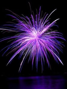 Purple firework