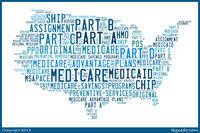 Medicare Terms that fit together to make a map of the United States