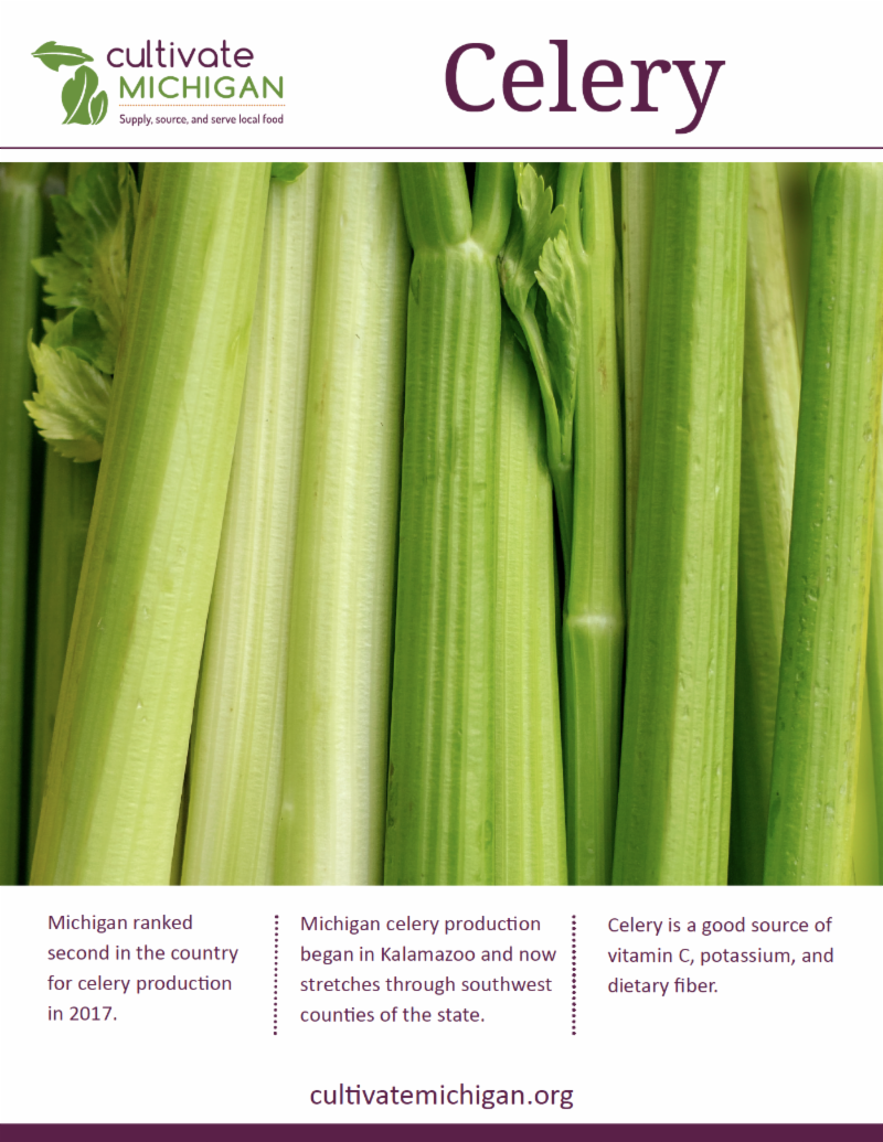 Cultivate Michigan celery poster