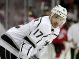 Los Angeles Kings left wing Ilya Kovalchuk, of Russia, waits during a television timeout during the first period of the team&#39;s NHL hockey game against the New Jersey Devils, Tuesday, Feb. 5, 2019, in Newark, N.J. (AP Photo/Julio Cortez) ** FILE **