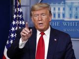 President Donald Trump speaks about the coronavirus in the James Brady Briefing Room, Thursday, March 26, 2020, in Washington. (AP Photo/Alex Brandon)