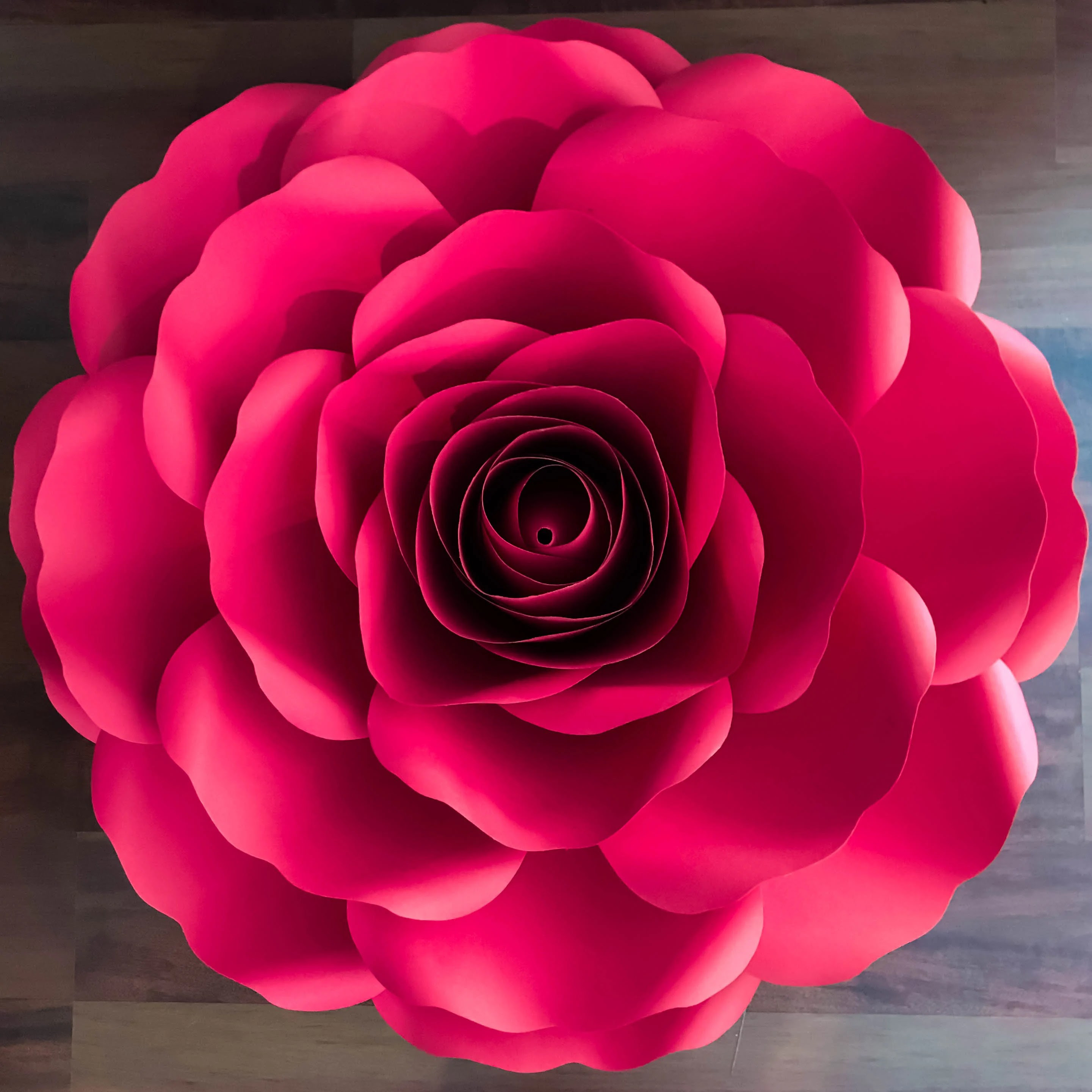 SVGDXF A4 XL Rose Paper Flower Template Diy Cricut and Silhouette