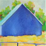 Barn in Blue with fence - Posted on Wednesday, December 3, 2014 by Claire Whitehead