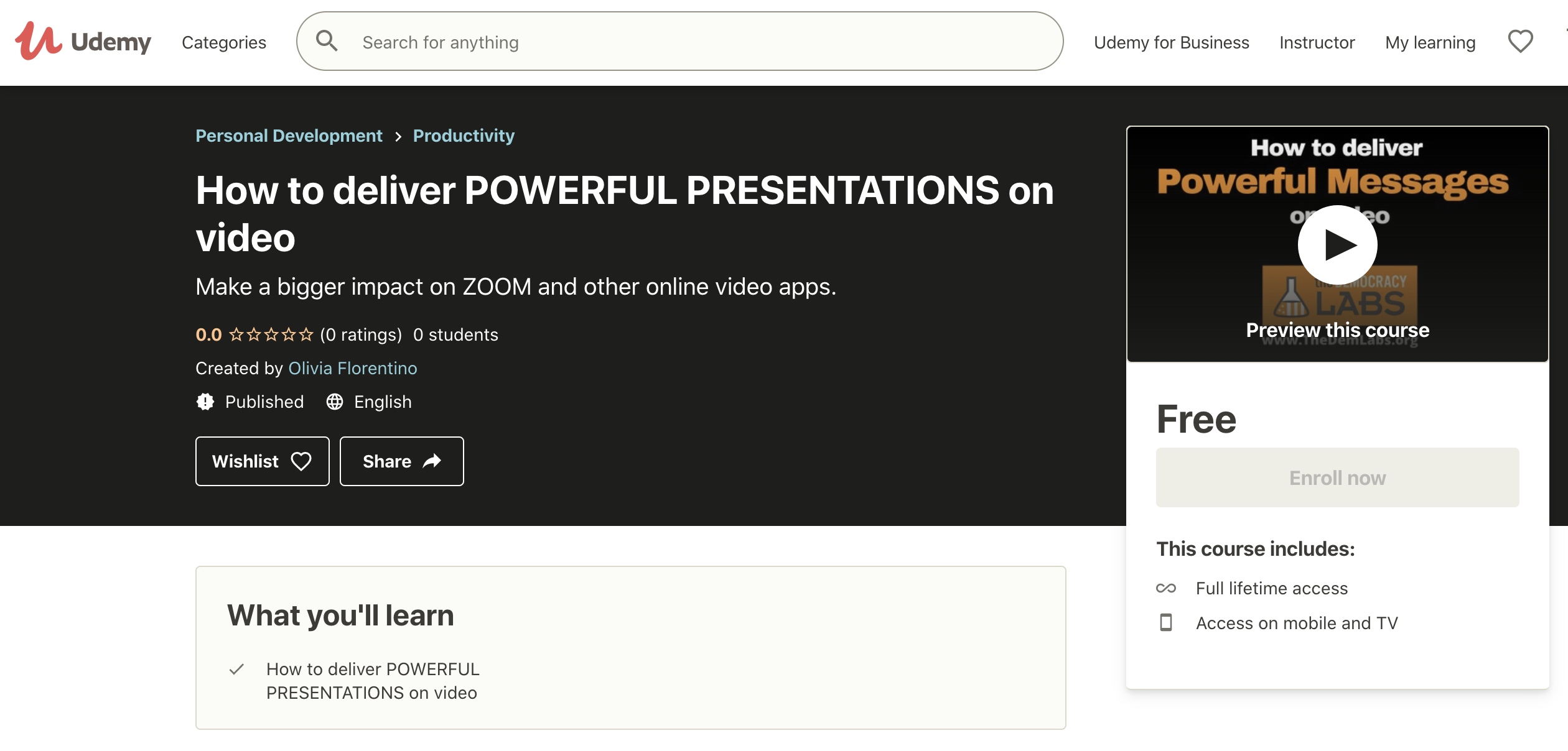 Udemy is a wonderful, free platform to deliver online training courses.