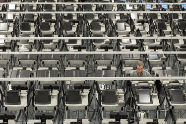Attacks on voting machines have so far seemed relatively unsophisticated. Above, an election official testing machines in Tennessee in 2014.