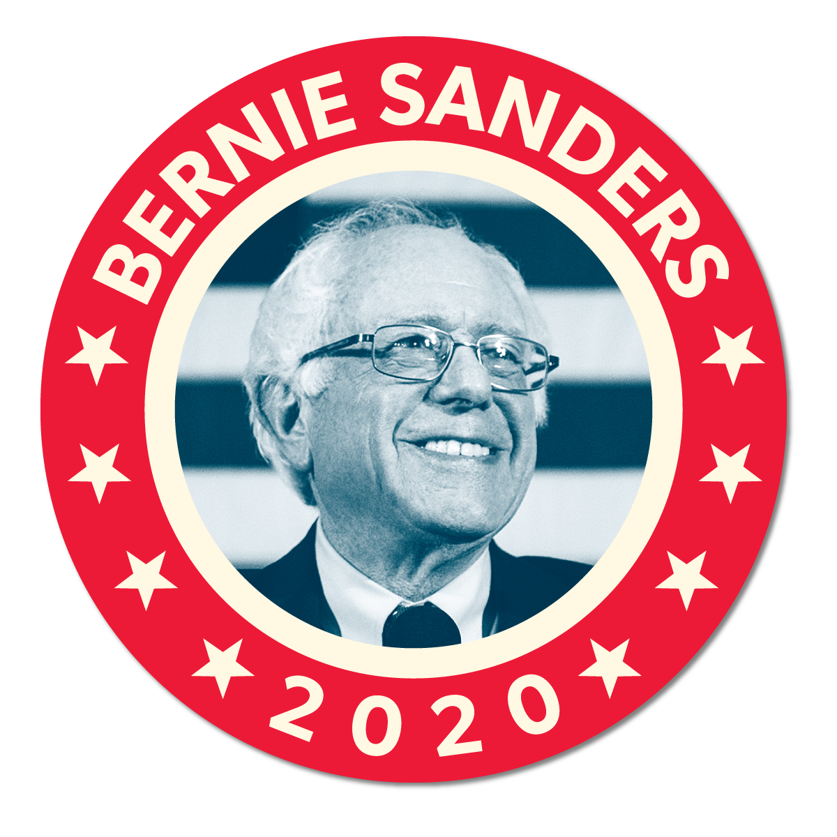 Bernie FDR sticker
