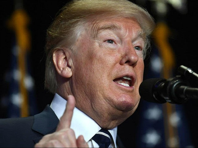 U.S. President Donald Trump speaks during the National Prayer B