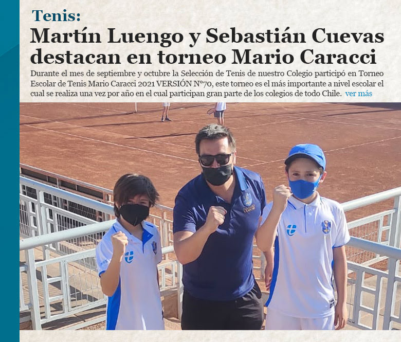 Tenis: Martín Luengo y Sebastián Cuevas destacan en torneo Mario Caracci