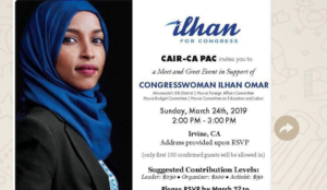 Omar holding secret fundraisers with Hamas-linked CAIR and terror-linked Muslim charity