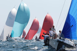 J/Cup regatta- J/109 fleet sailing