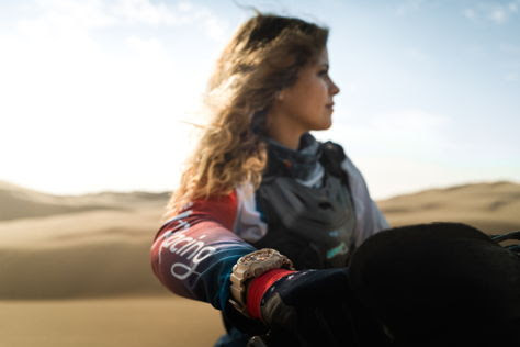 Gianna Velarde – Motociclista  profesional
