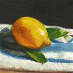 Lemon on a French cloth - Posted on Saturday, November 22, 2014 by Peter J Sandford