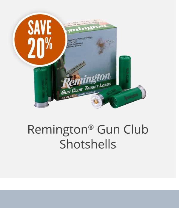 Save 20% On Remington® Gun Club Shotshells