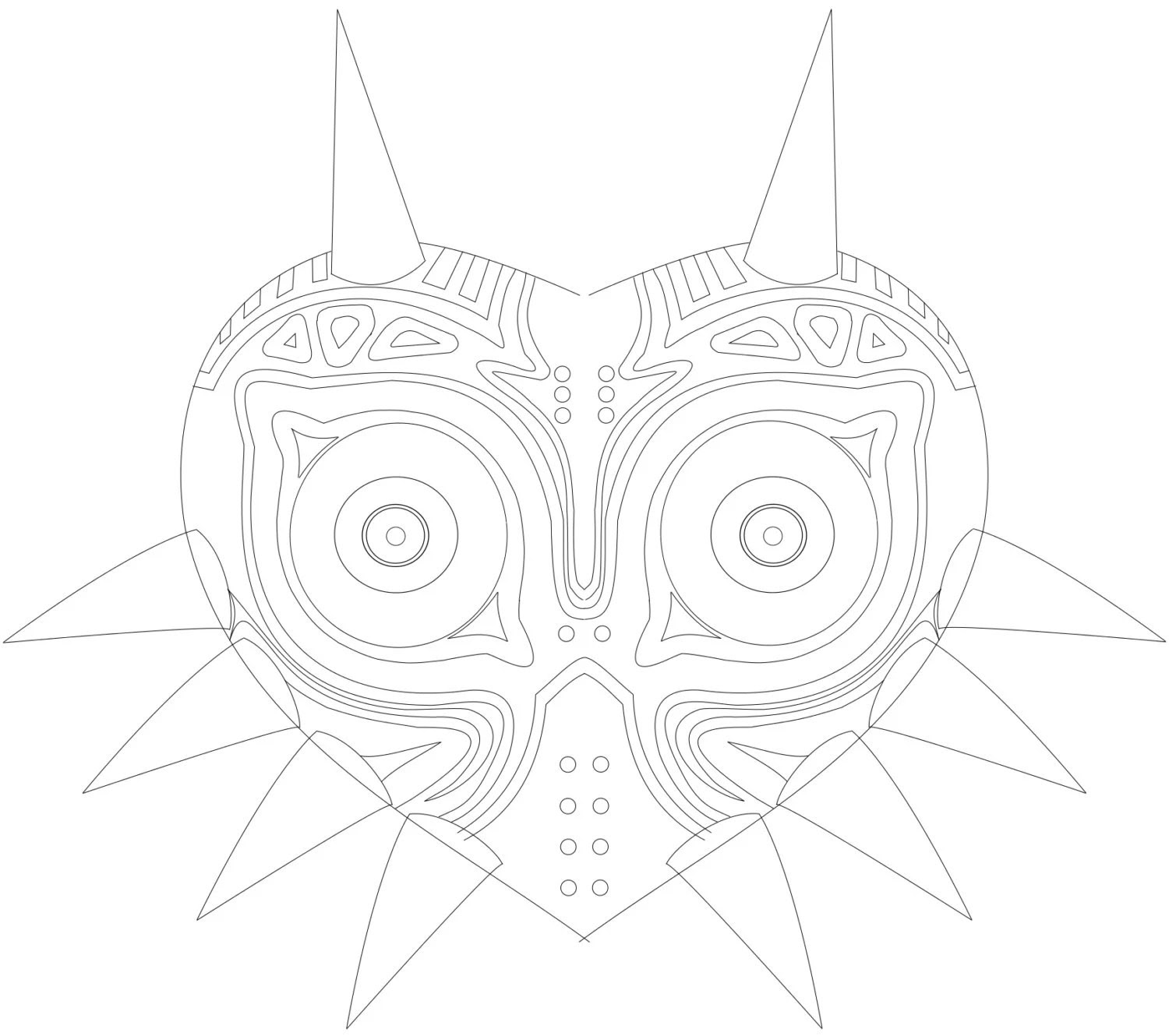 Majora's Mask Digital Blueprint Etsy