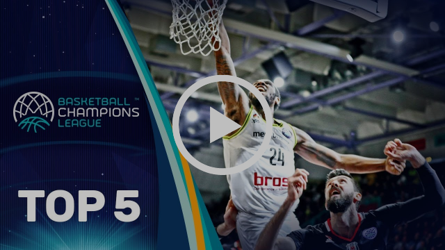 Top 5 Plays - Wednesday - Round of 16 - Gameday 1 - Basketball Champions League 2017-18