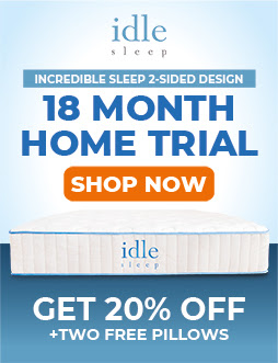 20% OFF + 2 FREE pillows on any Idle mattress 