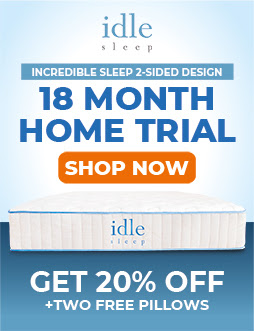 20% OFF + 2 FREE pillows on any Idle mattress