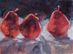 Three Red Pears - Posted on Thursday, January 15, 2015 by Carlene Dingman Atwater