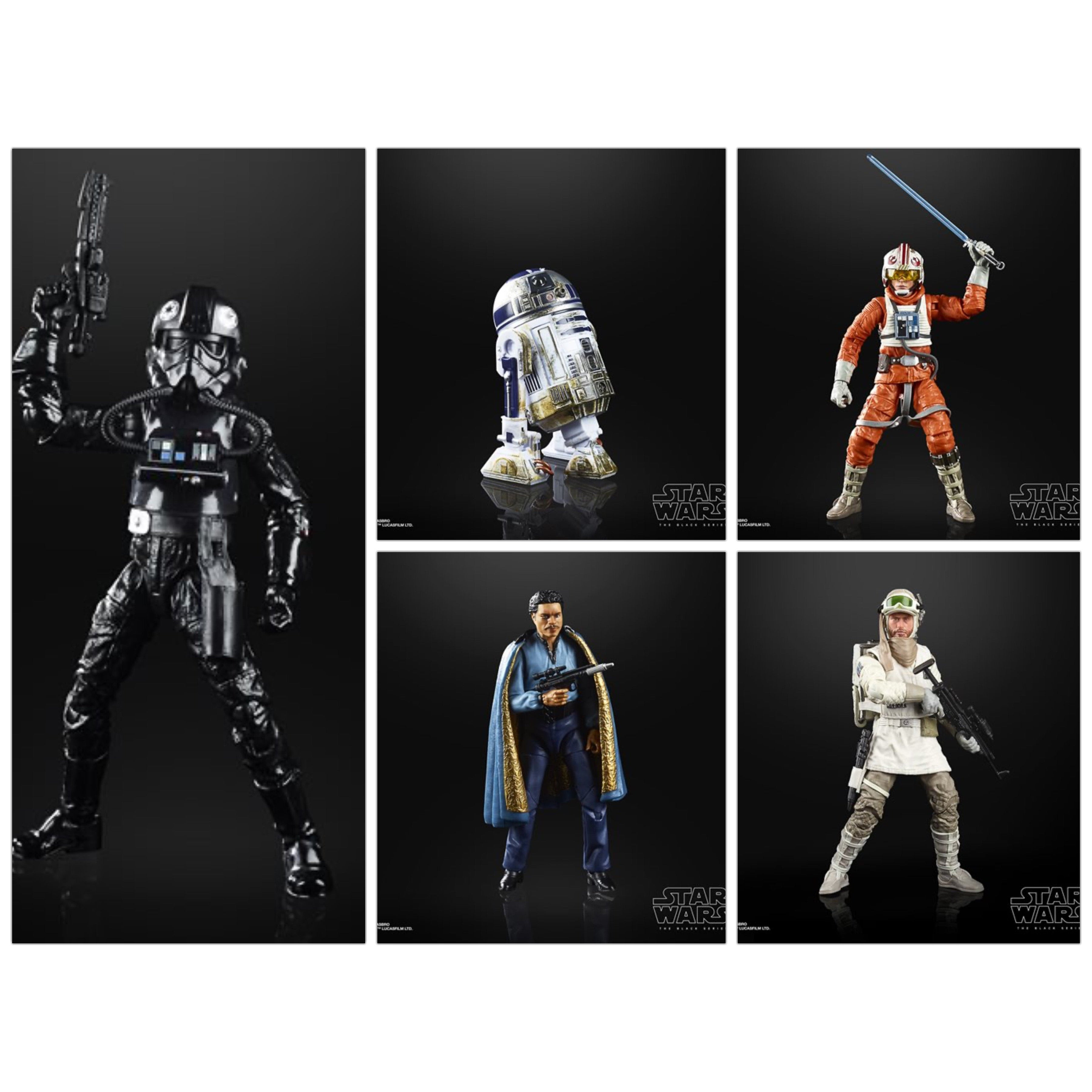 Image of Star Wars The Black Series Empire Strikes Back 40th Anniversary 6-Inch Action Figure Wave 2 - Set of 5