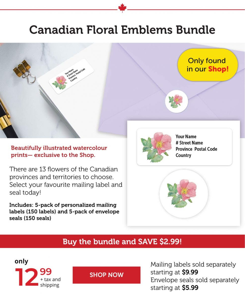 Canadian floral emblems Bundle