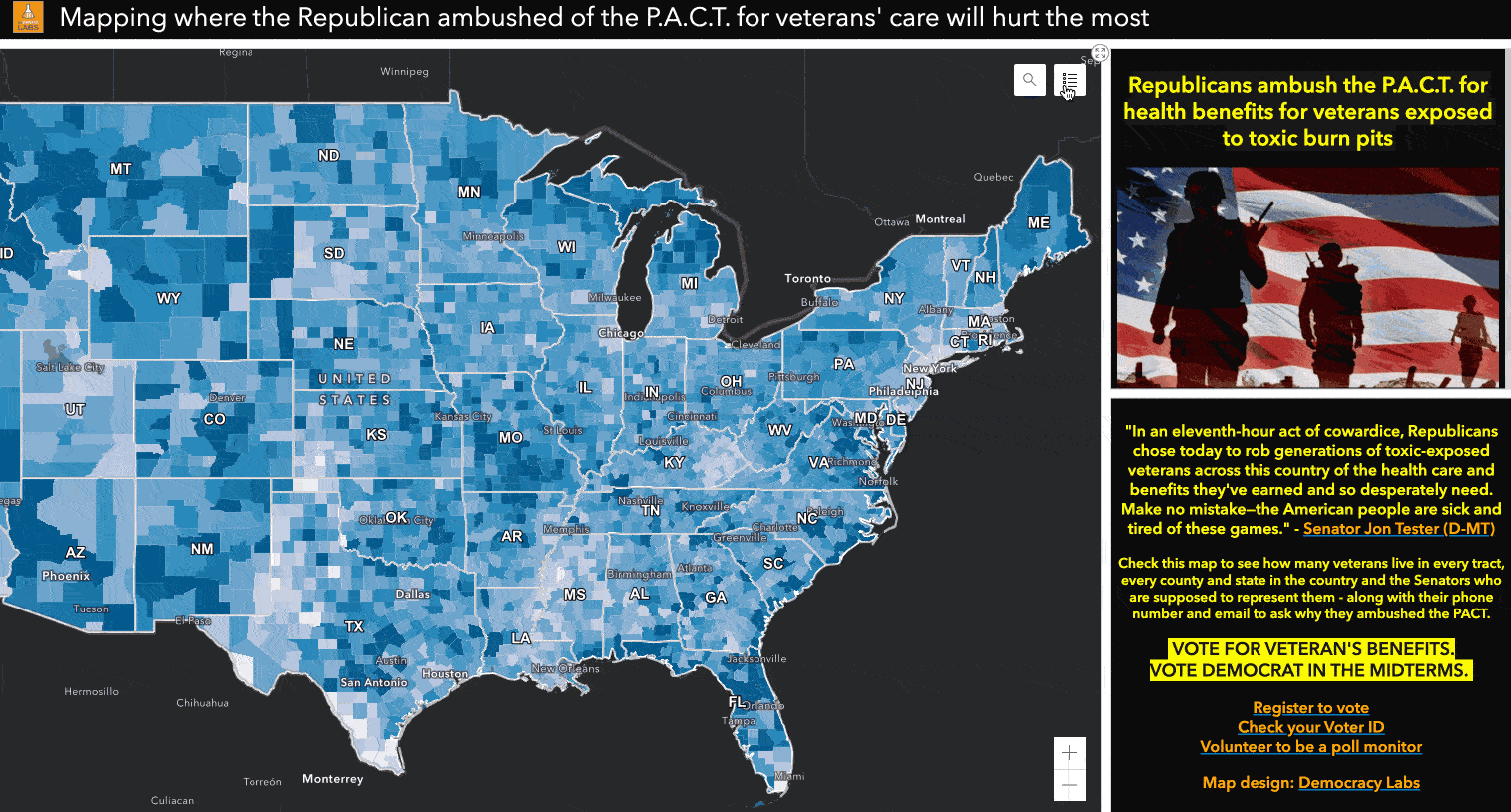 Republicans ambush veterans' benefits: Mapping the casualties