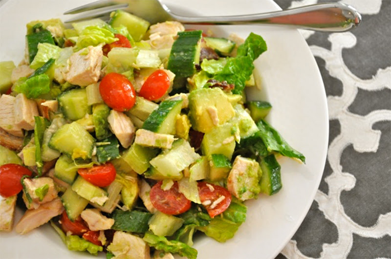 Easy Chopped Chicken Salad