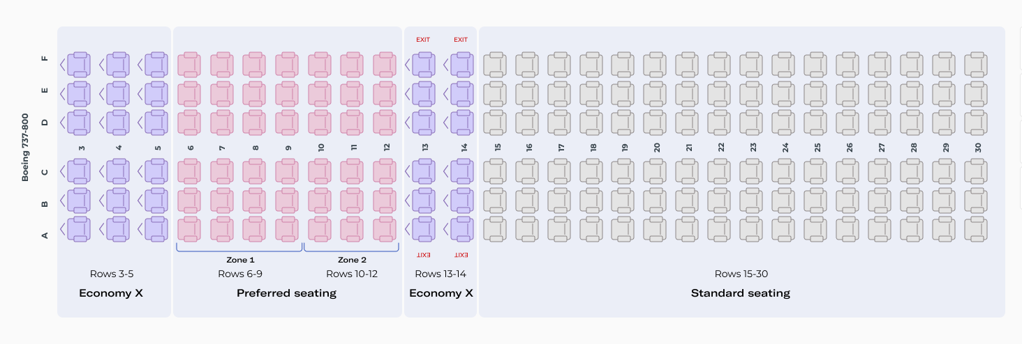 Image of Preferred Seating Map
