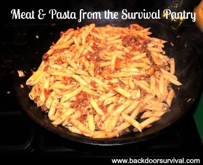 Free Food Friday: Meat & Pasta from the Survival Pantry + Giveaway