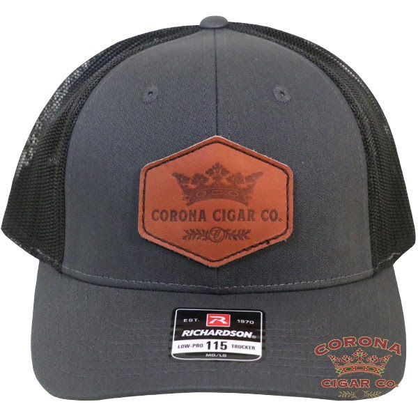 Image of Corona Cigar Co. Leather Patch Trucker Hat