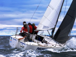 J/24 sailing Vic States in Australia