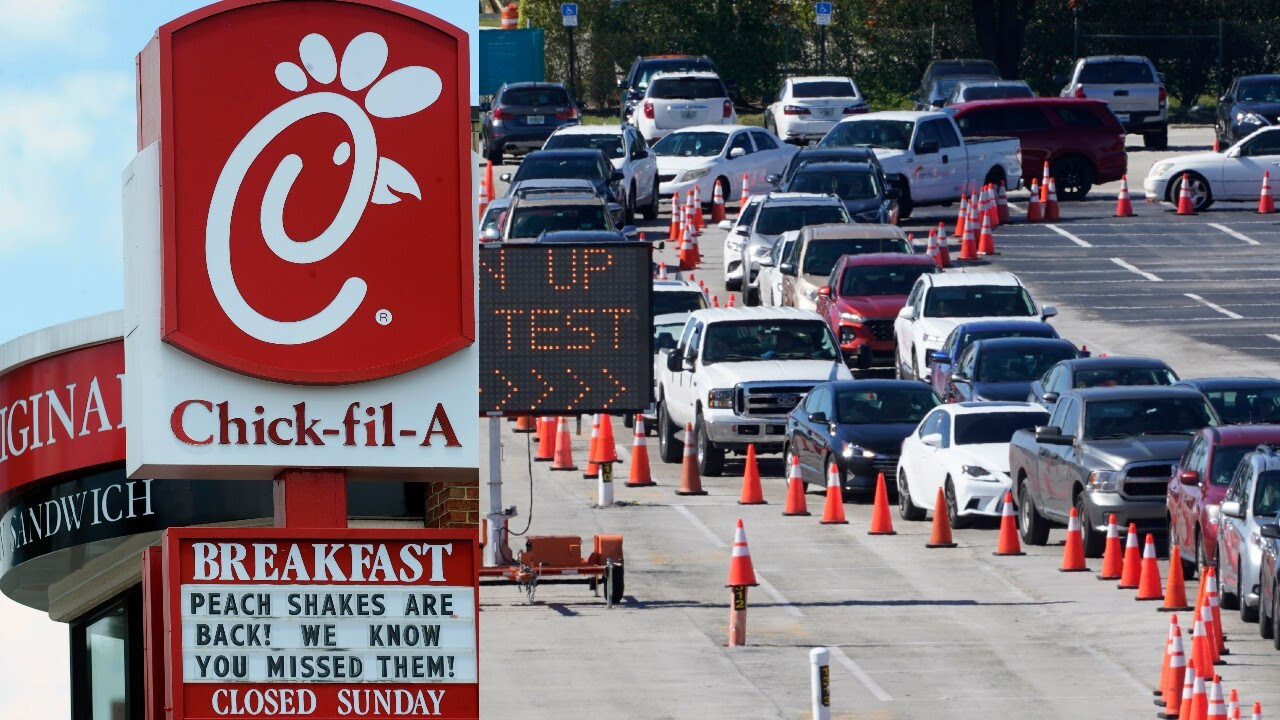Chick-fil-a saves the day helping manage vaccine drive-thru line 