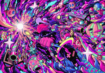 A digital work by @jeffaphisit that appears in the ibis Styles metaverse gallery available on Opensea. (CNW Group/ibis Styles)