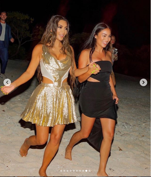 Kim Kardashian shares more photos from her lavish tropical 40th birthday party amid controversy surrounding the event